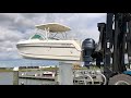 August 25 2018 Boat Forklift lowering our World cat 2740