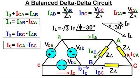 Electrical Engineering: Ch 13: 3 Phase Circuit (26 of 53) A Balanced Delta-Delta Circuit: Ex 1