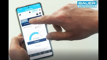 Wireless access to your BAUER compressor - via B-CLOUD and B-APP