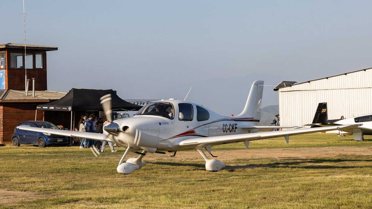 Cirrus SR20 Low Pass - Landing and Take Off - YouTube