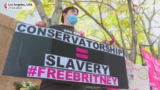 Los Angeles : manifestations de fans en soutien à Britney Spears