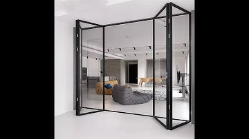 narrow frame aluminum bi folding door