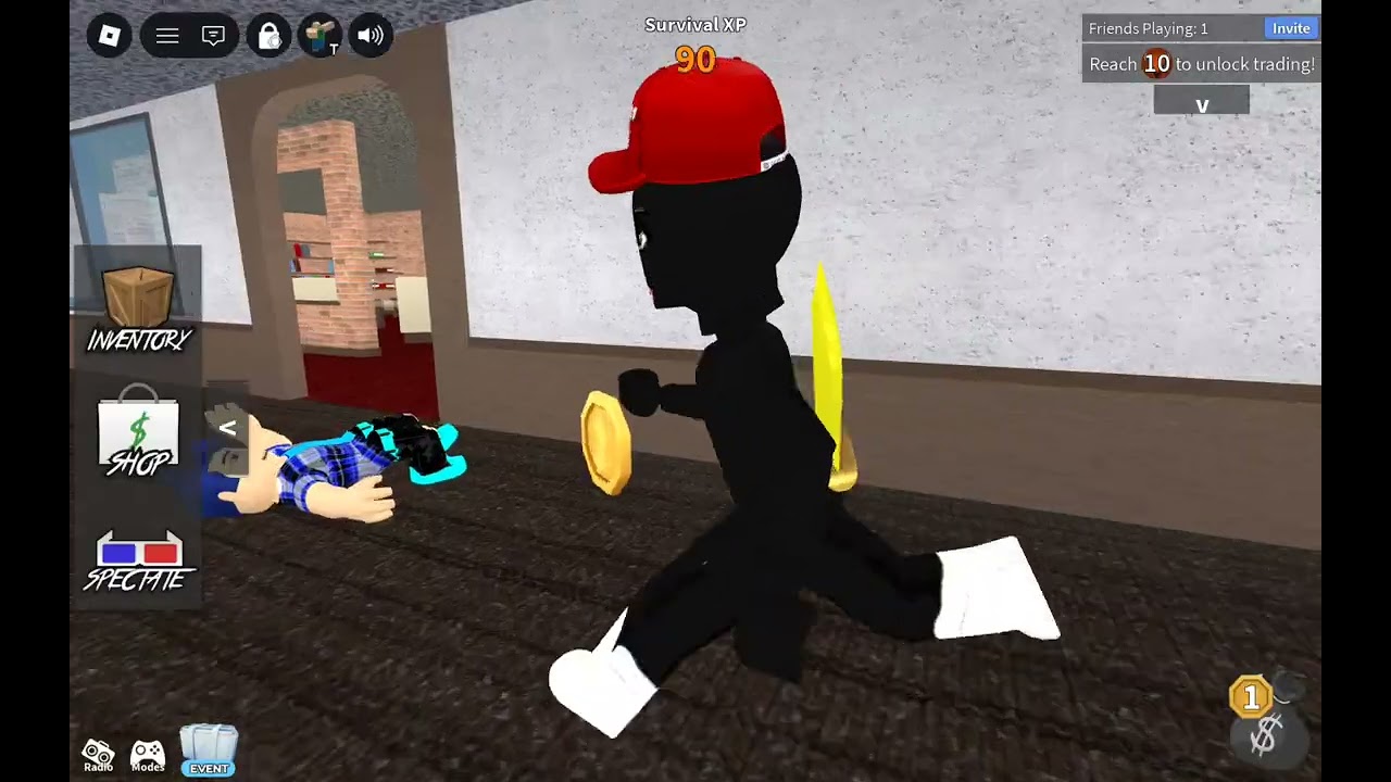 playing MM2 with my cousins