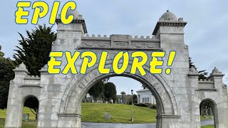 Cypress Lawn EPIC 1800’s Cemetery Exploring. Colma Ca