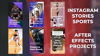 Instagram Stories Sports After Effects Templates