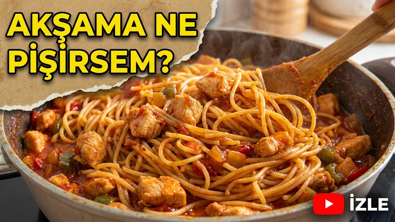 Evdekiler Her Gün bu Makarnayı İstiyor –  Tavuklu Salçalı Spagetti Tarifi