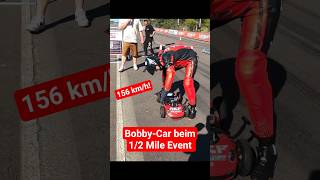 156 km/h (97mph) | Fastest ride-on toy car | E-Bobby-Car Weltrekord