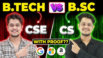 💥BTech CSE Vs. BSc CS - Which is Better?🤔Best Technical Courses 2024🤑#btech #cse #bsc #courses