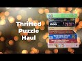 Thrift Store Puzzle Haul December