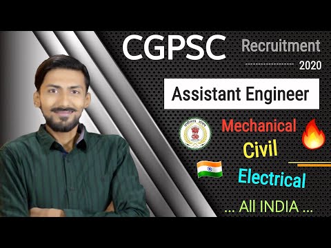 CGPSC recruitment 2020 🔥 Assistant Engineer | All India | Engineering Service Exam 2020