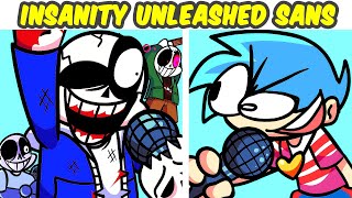 Friday Night Funkin' VS Insanity SANS Phases + Cutscenes | INSANITY UNLEASHED (FNF MOD/Undertale)