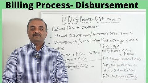 Disbursement - Billing Lifecycle