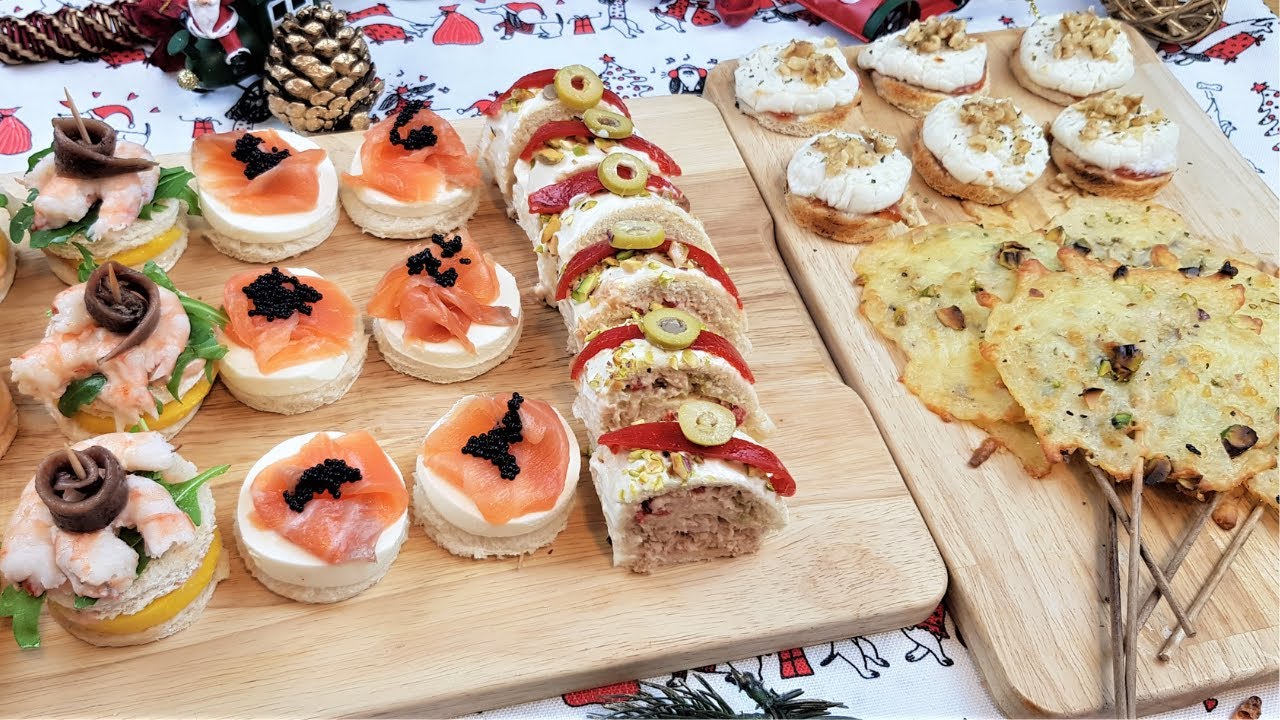 ⭐ Canapés para Navidad con pan de molde #525 Canapes faciles