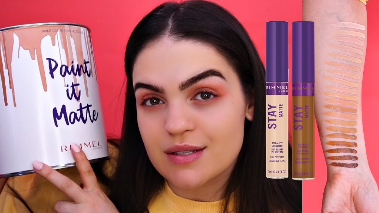 RIMMEL LONDON Stay Matte Concealer Review & Swatches