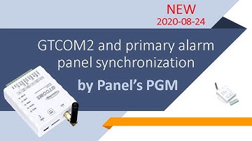 GTCOM2 and primary alarm panel synchronization by Panel’s PGM. Control via FREE App, Short call, SMS