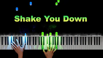 Gregory Abbott - Shake You Down Piano Tutorial