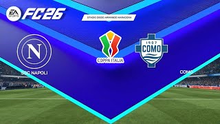 Napoli vs. Como | Coppa Italia Frecciarossa Kwartfinale 2025/26 Hoogtepunten van de volledige wed...