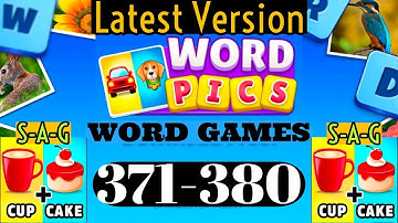 WORD PICS WORD GAME level 371 372 373 374 375 376 377 378 379 380