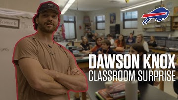 Dawson Knox Surprises Middle School Class! | Buffalo Bills: Embedded