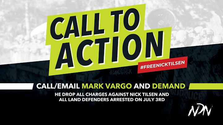 Nick Tilsen Hearing free all #Landdefenders