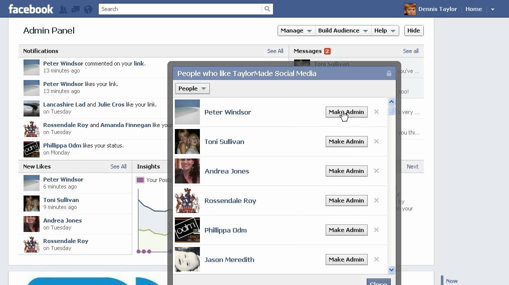 How to Make Someone Admin of your Facebook Page - YouTube