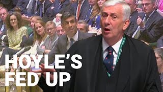 Lindsay Hoyle gets fed up with Rishi Sunak and Keir Starmer at PMQs