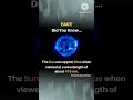 sun can apear blue😱 #sciencefacts #science #sun #colour #space #physics #learnphysics