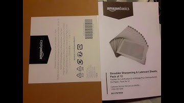 Review: AmazonBasics Paper Shredder Sharpening & Lubricant Sheets - Pack of 12