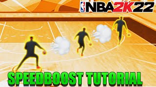 NBA 2K22 HOW TO SPEED BOOST GLITCH FOR BEGINNERS HOW TO START SPEED BOOST ON ALL BUILDS