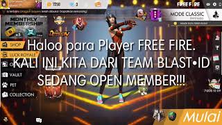 OPEN MEMBER GUILD - GARENA FREE FIRE INDONESIA