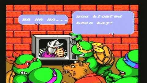 Teenage Mutant Hero Turtles IV: Turtles in Time - Intro Super Nintendo (HQ)