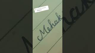 mehak name #crafts #calligraphy