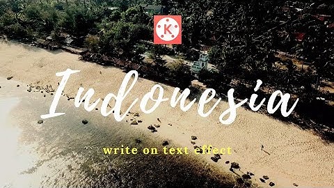 Write on Text Effect Beautiful Destinations - Kinemaster Tutorial 02