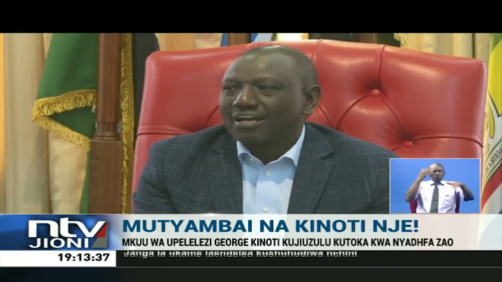 Rais Ruto atangaza kujiuzulu kwa mkuu wa idara ya upelelezi, George Kinoti