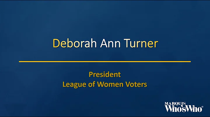 Deborah Turner Leads the League of Women Voters