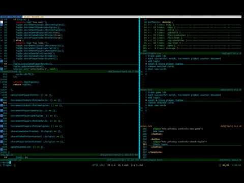 #Tuple coding in #vim by @iDoMeteor built with #MeteorJS