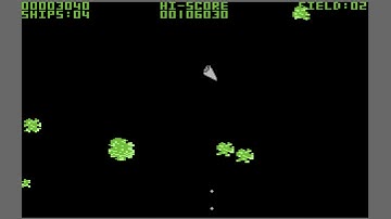 C64 Game: Asteroids (1987, Markt & Technik/Happy Computer)