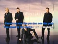 Westlife - If I let you go  karaoke with lyrics