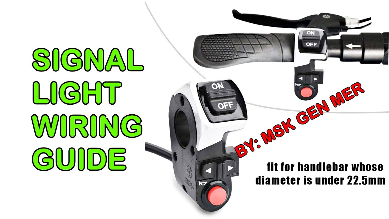 ELECTRIC SCOOTER SIGNAL LIGHT WIRING DIAGRAM // FIIDO Q1 // MOBER S10