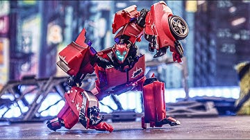 World premiere! APC TOYS zombie Cliffjumper Red Gladiator TFP Cliffjumper stop motion