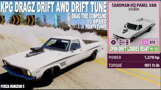 FH5 AWD DRIFT TUNE 1974 HOLDEN SANDMAN HQ ФУРГОН - ВЕРСИЯ ПИКАП - ШИНЫ ДЛЯ ДРЭГА / СОСТАВ ШИН