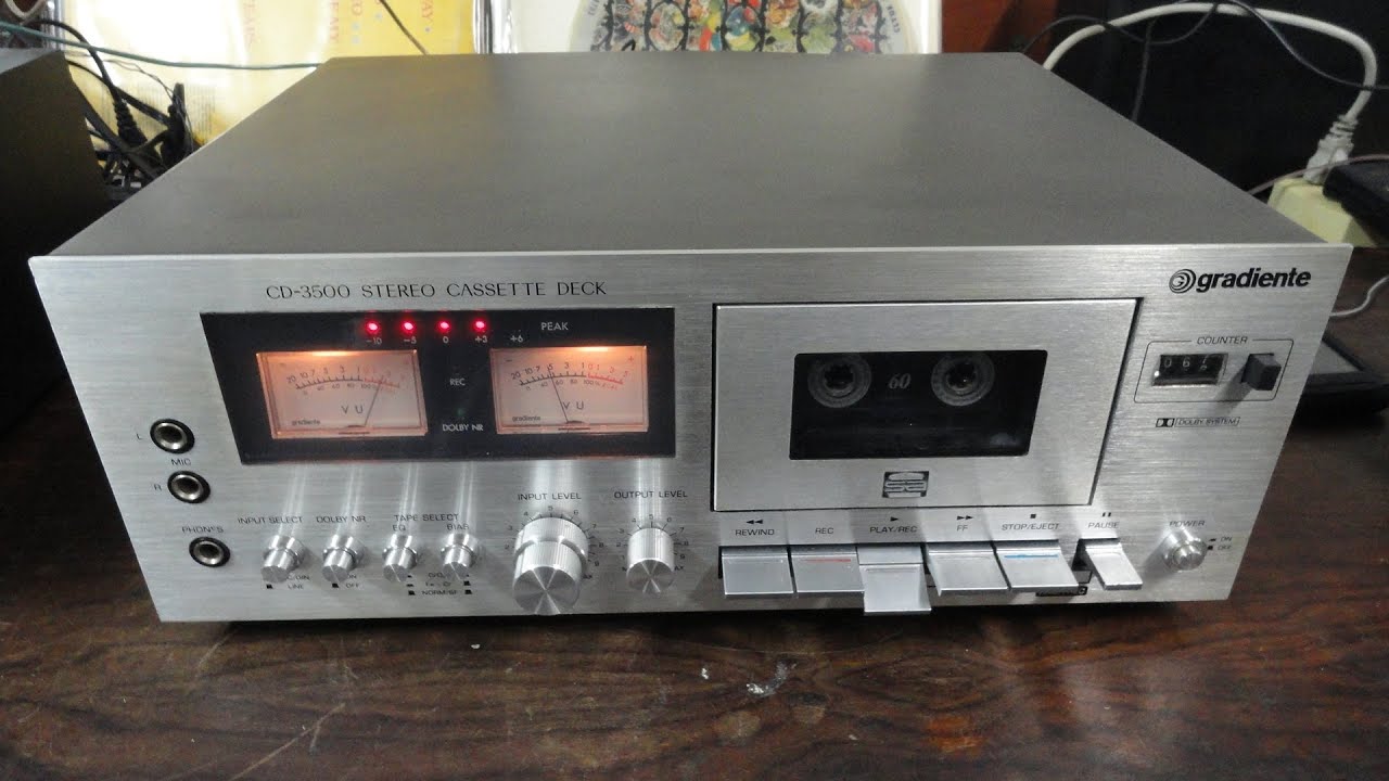 O Rei do Som Tape Deck Gradiente CD3500 YouTube