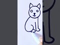 How to draw a cat #shorts #viral #drawing