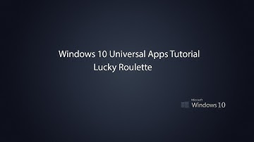 Windows 10 Universal Apps - Lucky Roulette Game