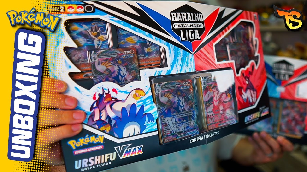 Jogo de Cartas Pokemon Baralho Batalha de Liga Mew Vmax