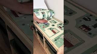 IKEA Trofast Hack: Spieltisch selber machen mit Spielfolie #ikeahack #kindergarten #kinderzimmer
