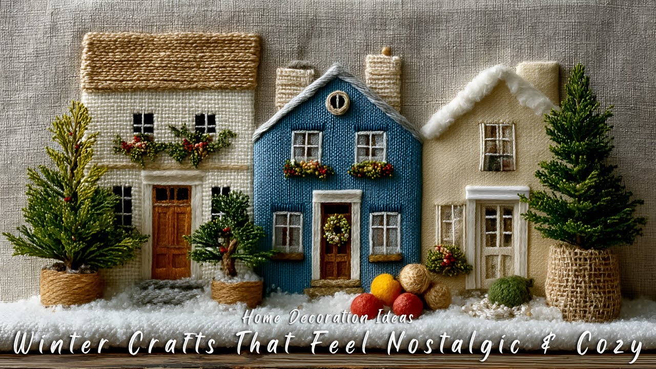 Зимние поделки, которые вызывают ностальгию и создают уют | Идеи для декора в стиле кантри своими...