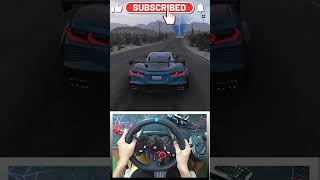 Corvette Stingray burnout - Forza Horizon 5 | Logitech G29 Steering Wheel