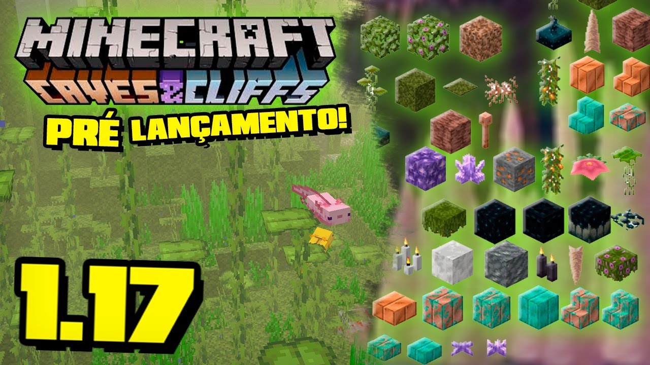 MINECRAFT 1.17 - SAIU A VERSÃO de PRÉ LANÇAMENTO! NOVIDADES!!! - YouTube