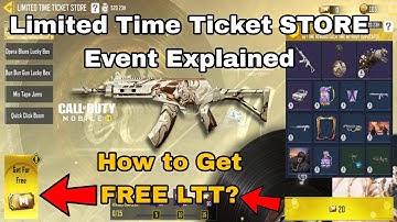 Limited Time Ticket Event Explained | How to Get FREE LTT to Play LuckyBox Cod Mobile 2024